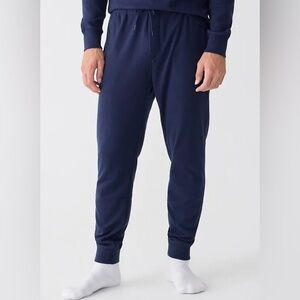 NWT $98 J. CREW men's tall heritage jogger pant navy LT